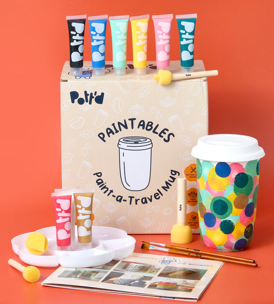 Paint-a-Travel Mug x2