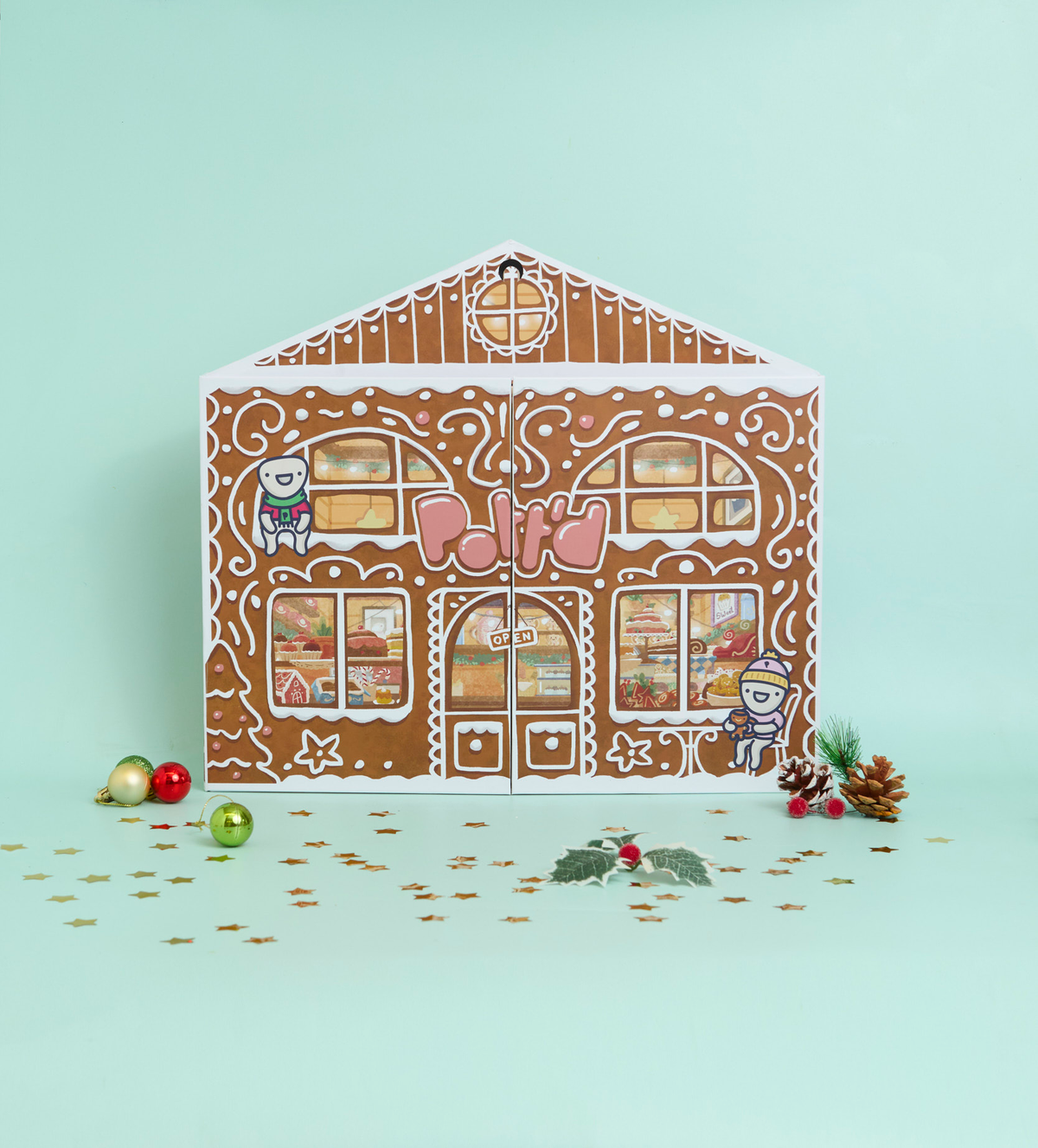 Advent Calendar & Christmas Gingerbread Paint-a-Mug Bundle