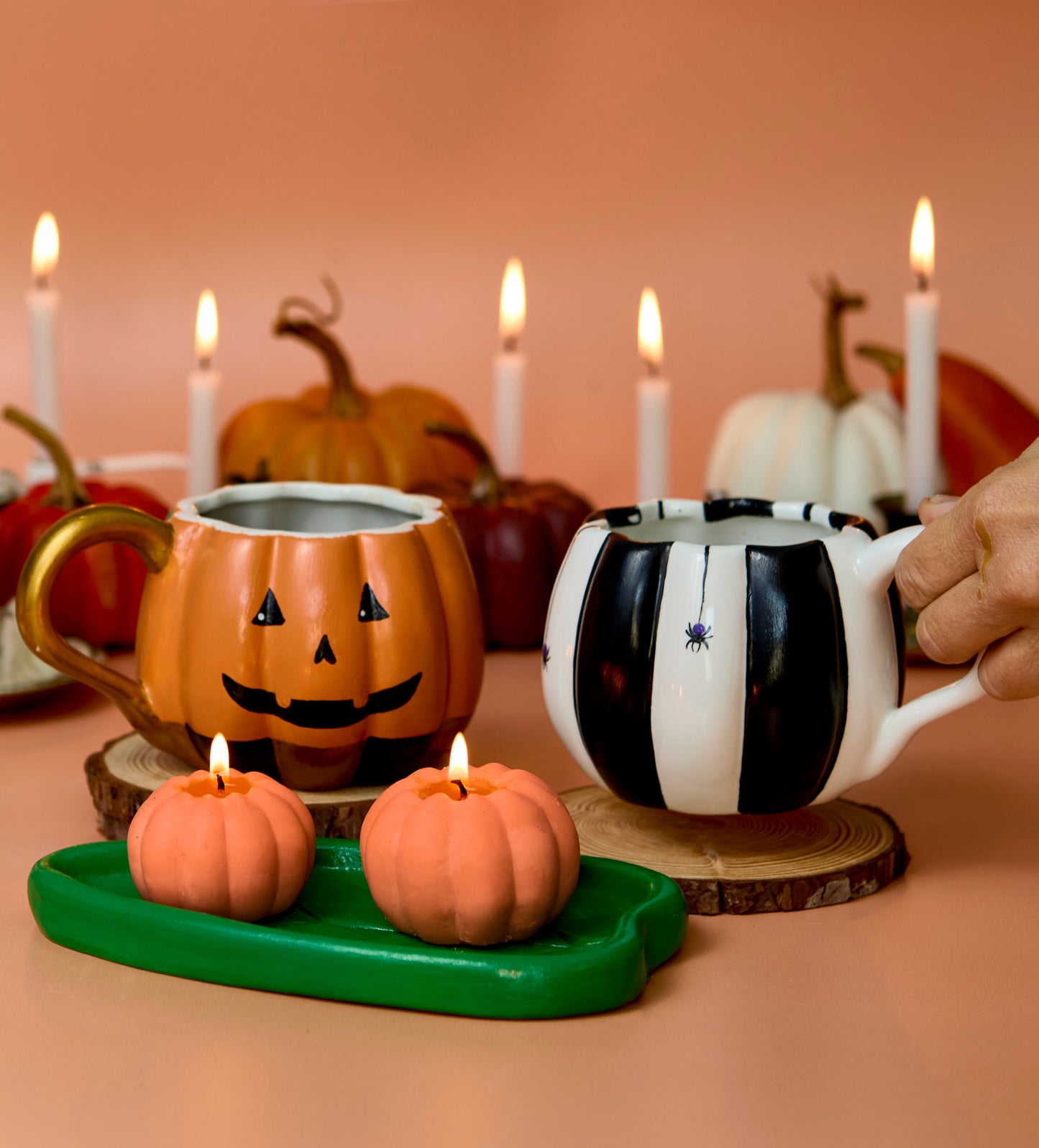 Pumpkin Patch: Candles and Mug Set