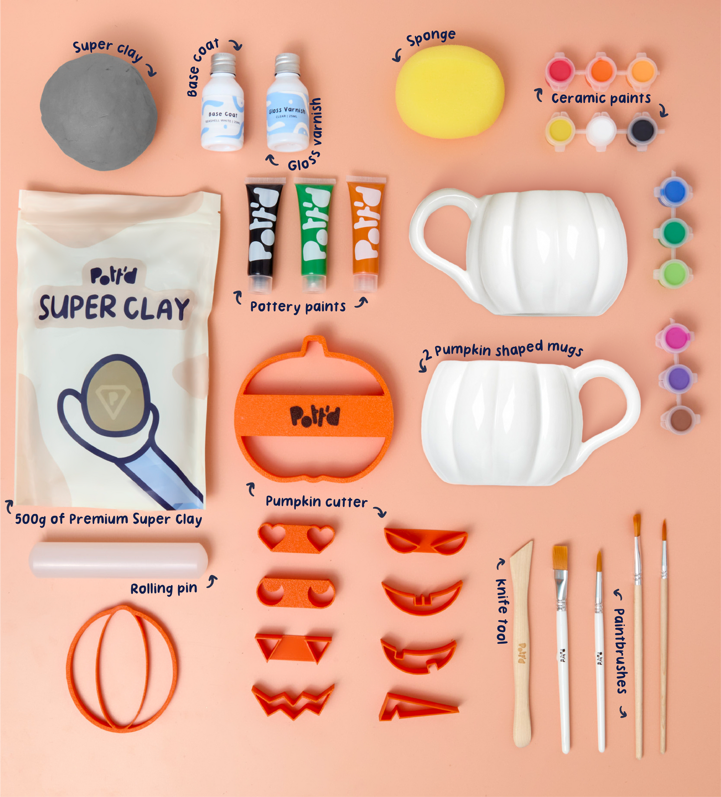 Pumpkin Patch: Coasters and Mug Set