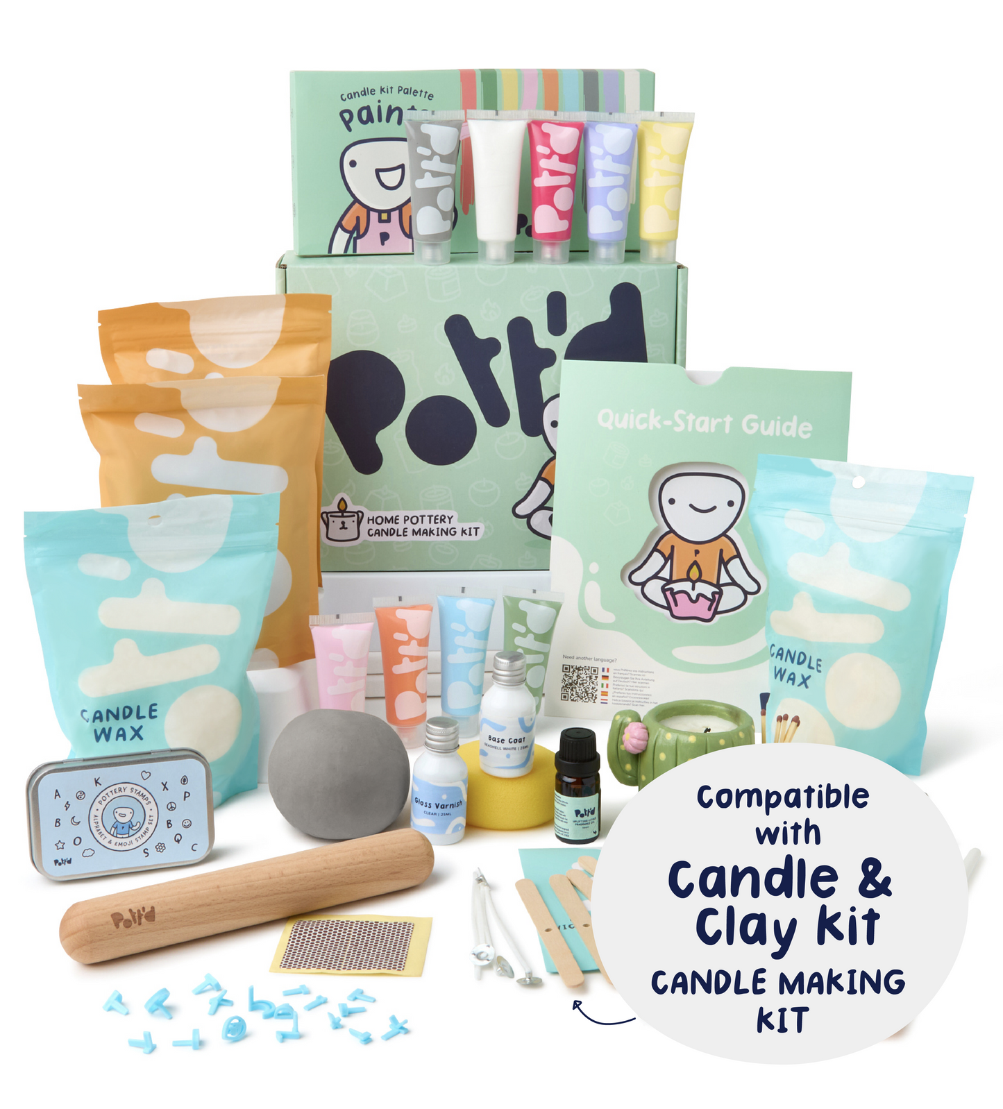 Refill: Home Pottery Candle Kit