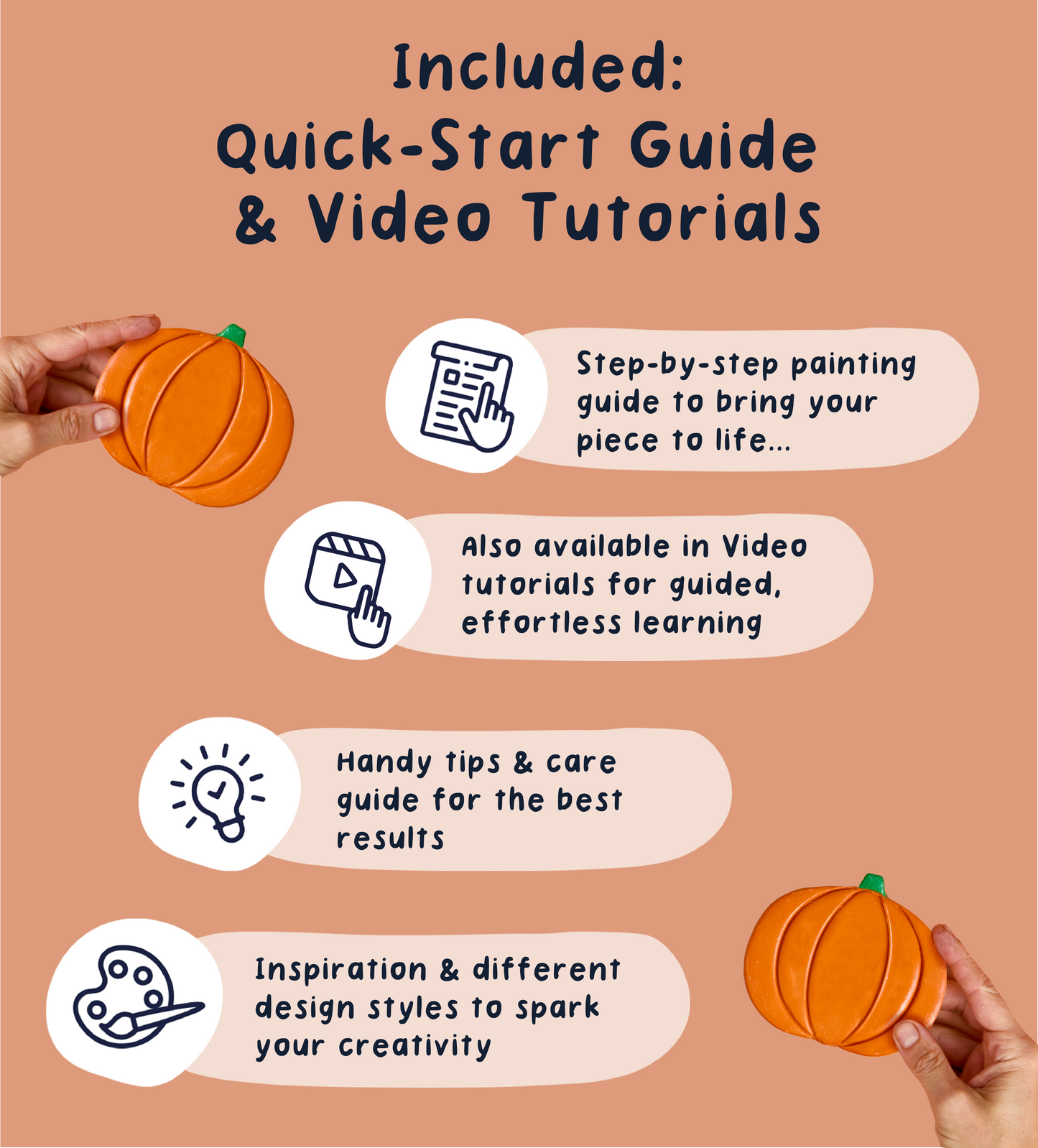 Pumpkin Coaster Clay Kit