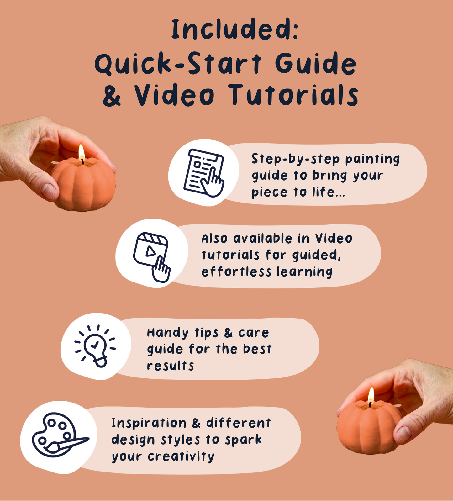 Pumpkin Creative Candle & Clay Kit