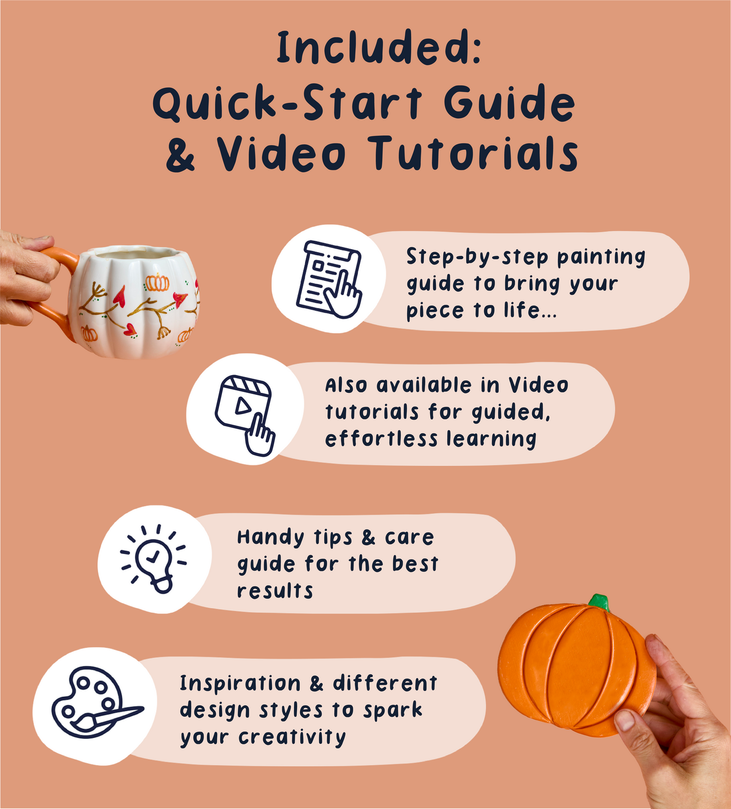 Pumpkin Patch: Coasters and Mug Set