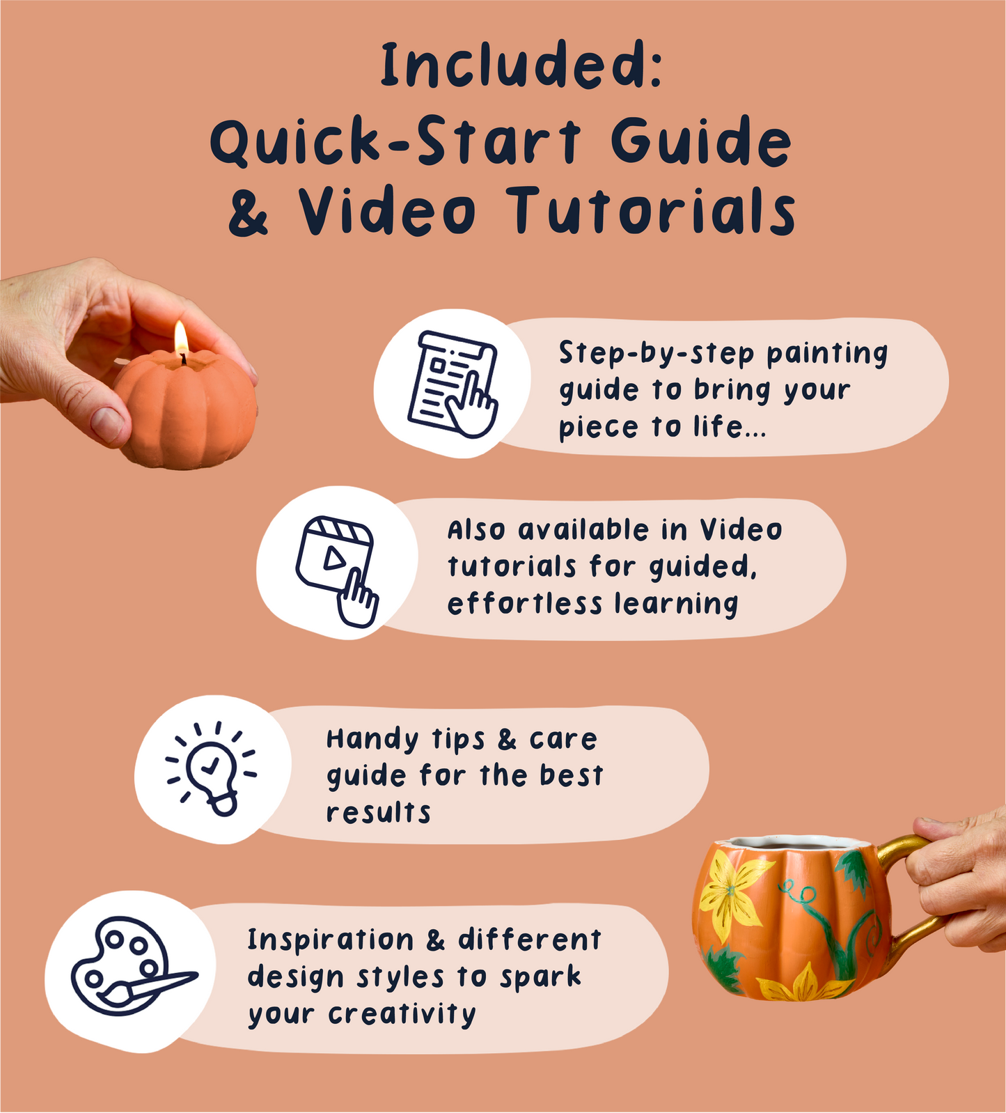 Pumpkin Patch: Candles and Mug Set