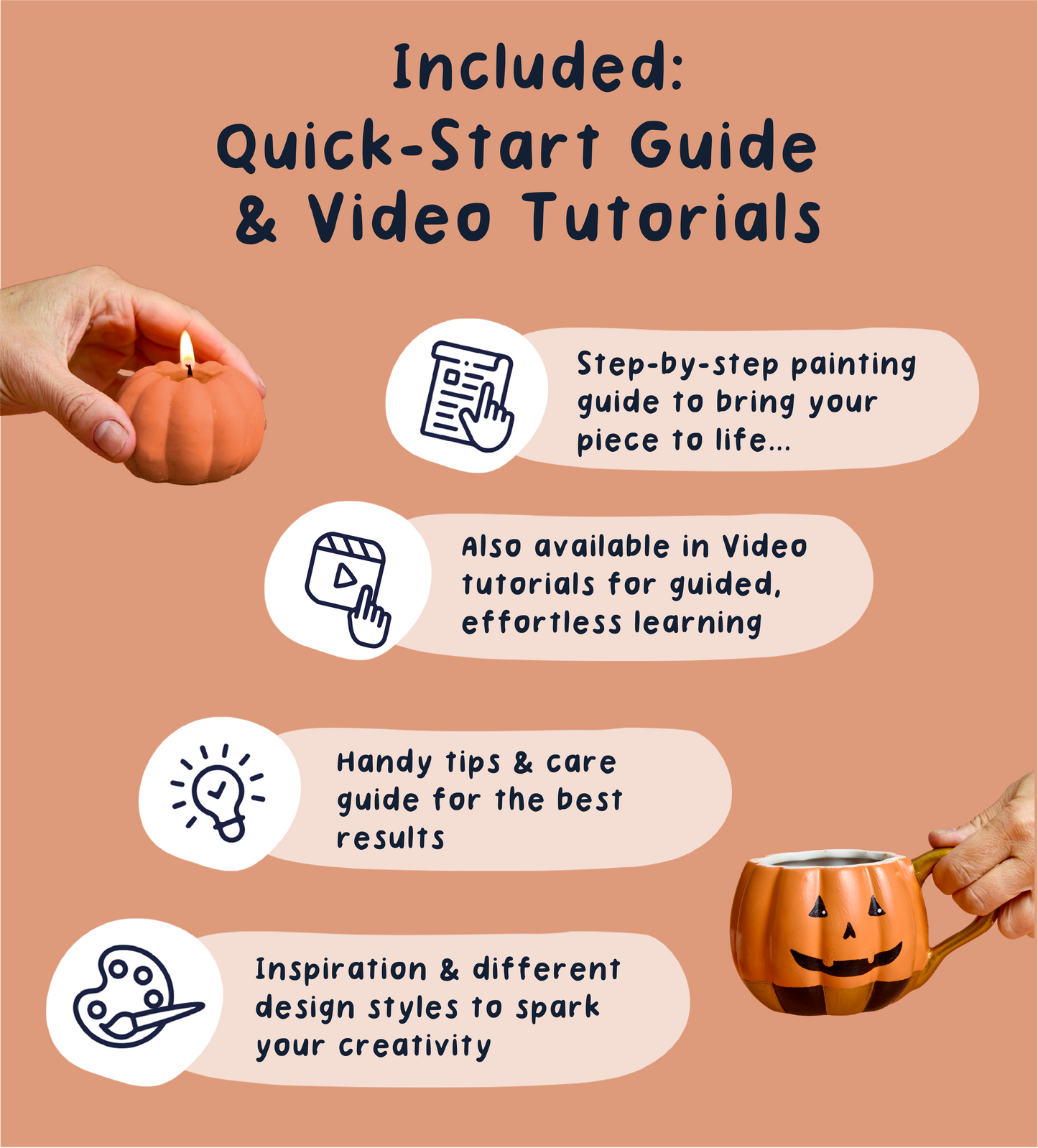 Pumpkin Patch: Candles and Mug Set