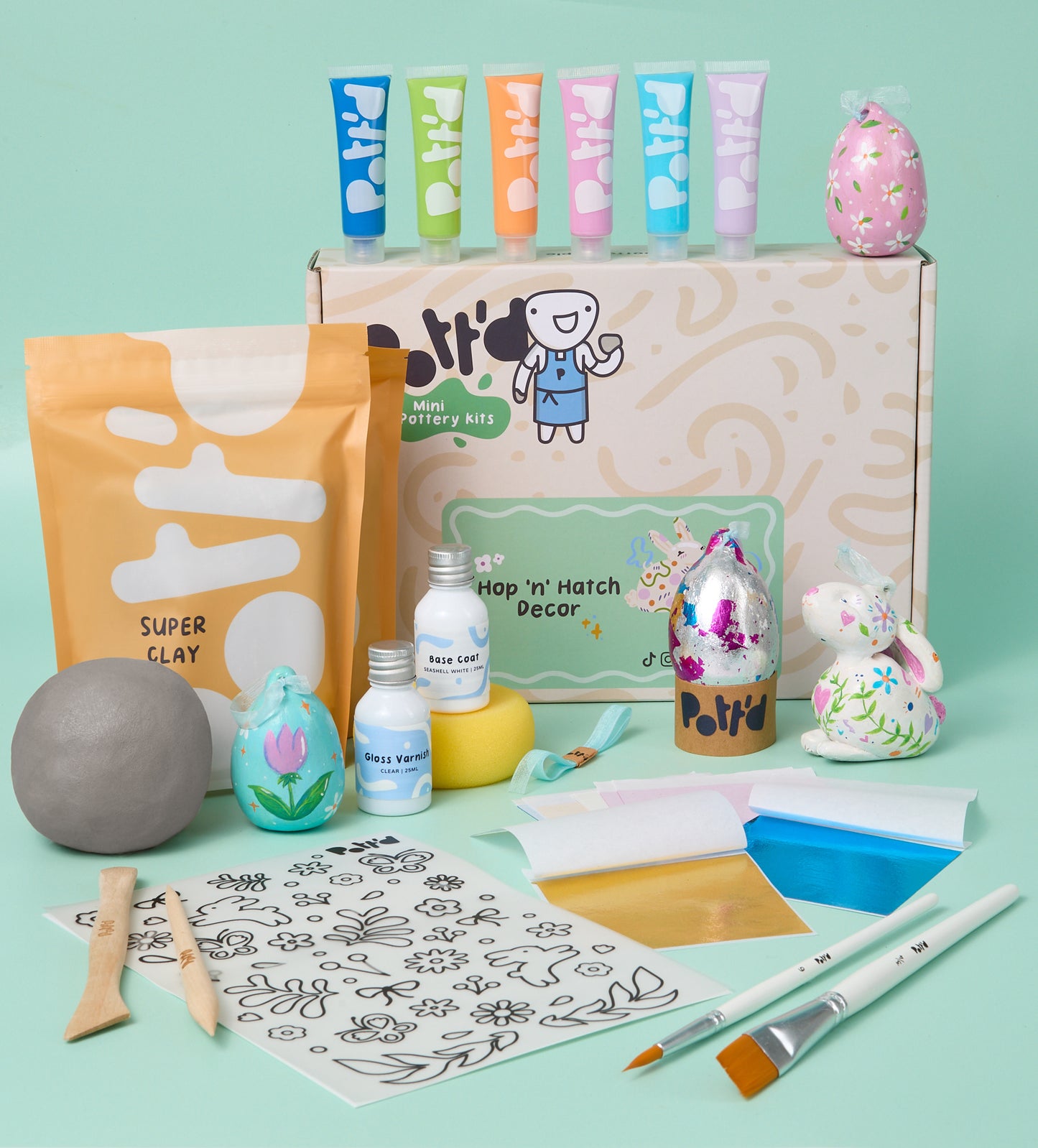 Hop n Hatch: Egg & Bunny Painting Kit