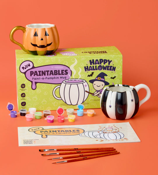 Halloween Pumpkin Paint-a-Mug x2