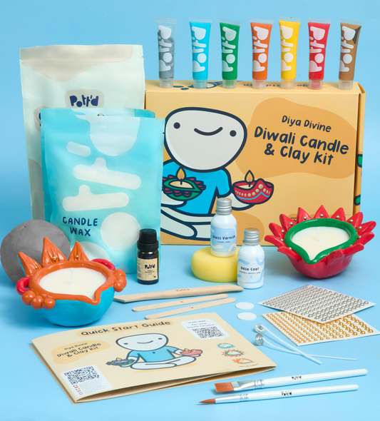 Diwali Candle & Clay Kit