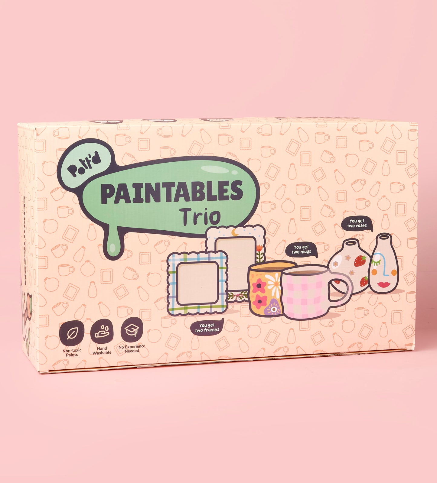 Paintables Mug, Frame & Vase Bundle