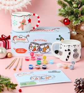 Christmas Decoration Paint-a-Mug x2
