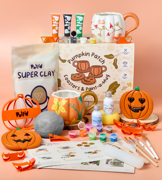 Pumpkin Patch: Coasters and Mug Set