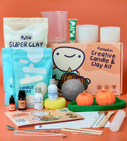 Pumpkin Creative Candle & Clay Kit