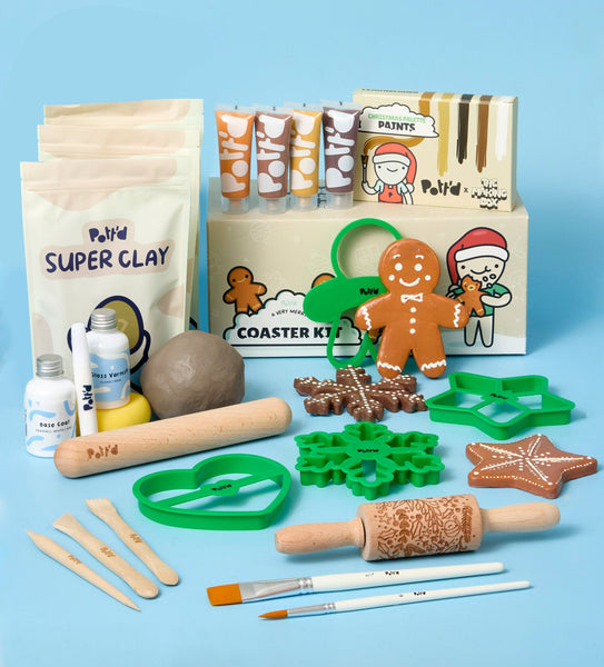 Christmas Cookie Coaster Kit & Mug Bundle