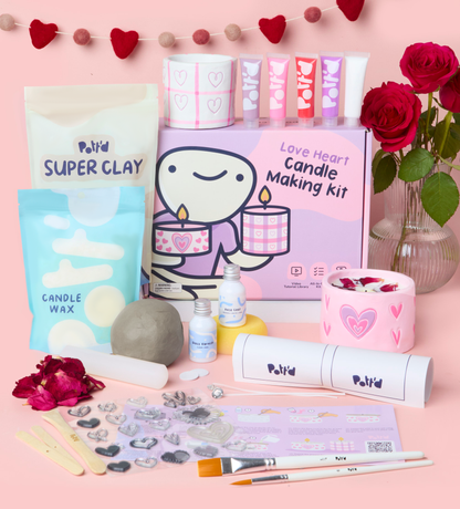 Love Heart Candle Making Kit