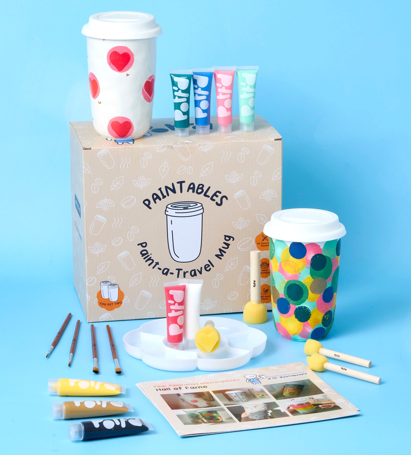 Paint Travel Mug x2