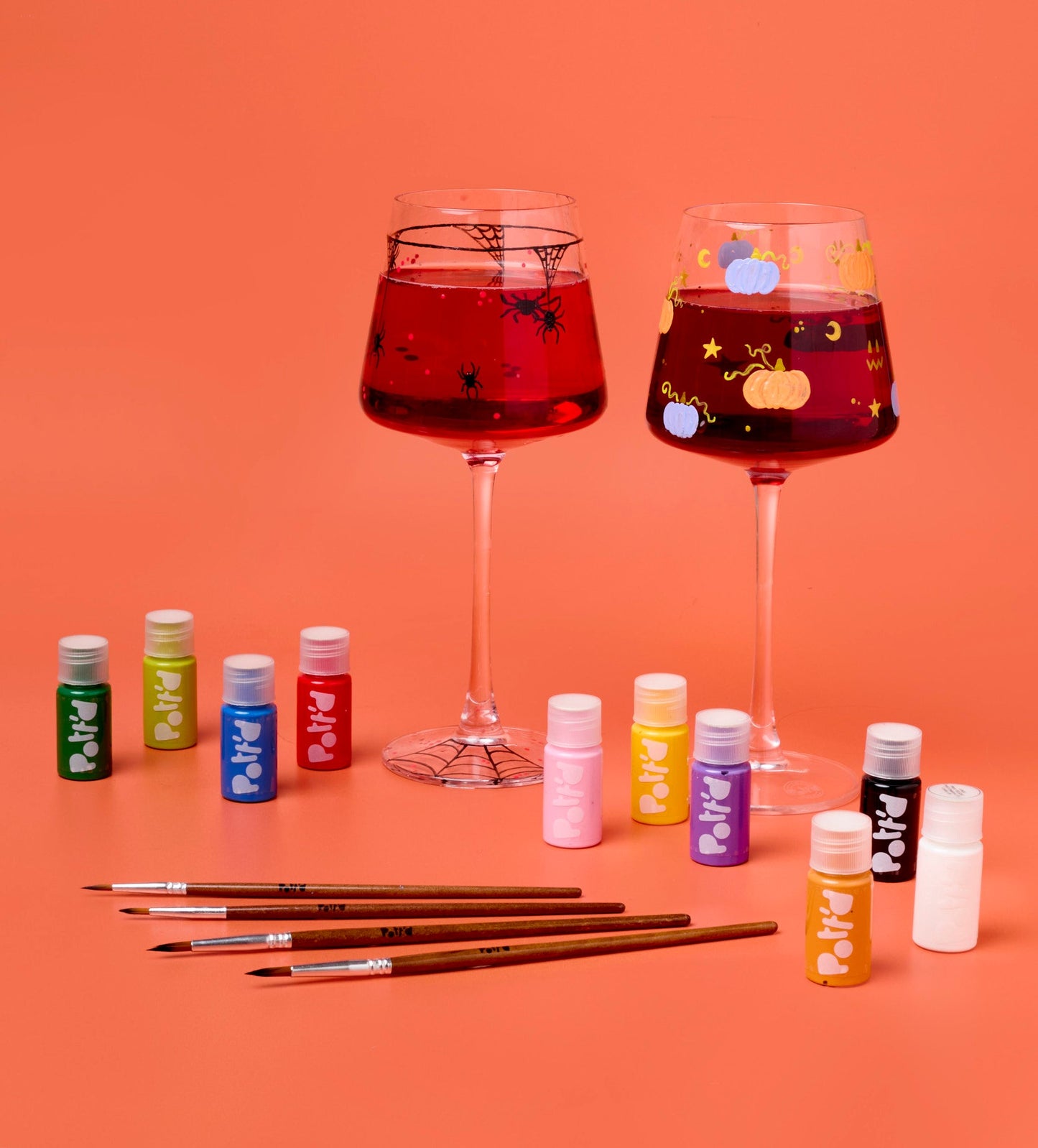 Halloween Wine Glass Painting Kit