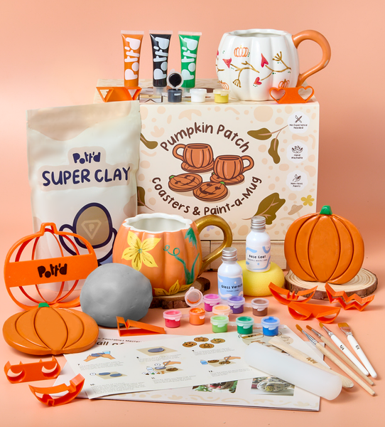 Pumpkin Patch: Coasters and Mug Set