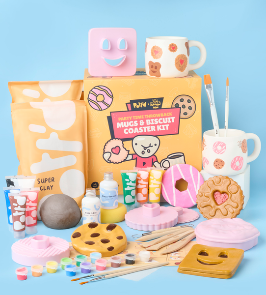 Party Time Throwback: Mugs & Biscuit Coaster Kit