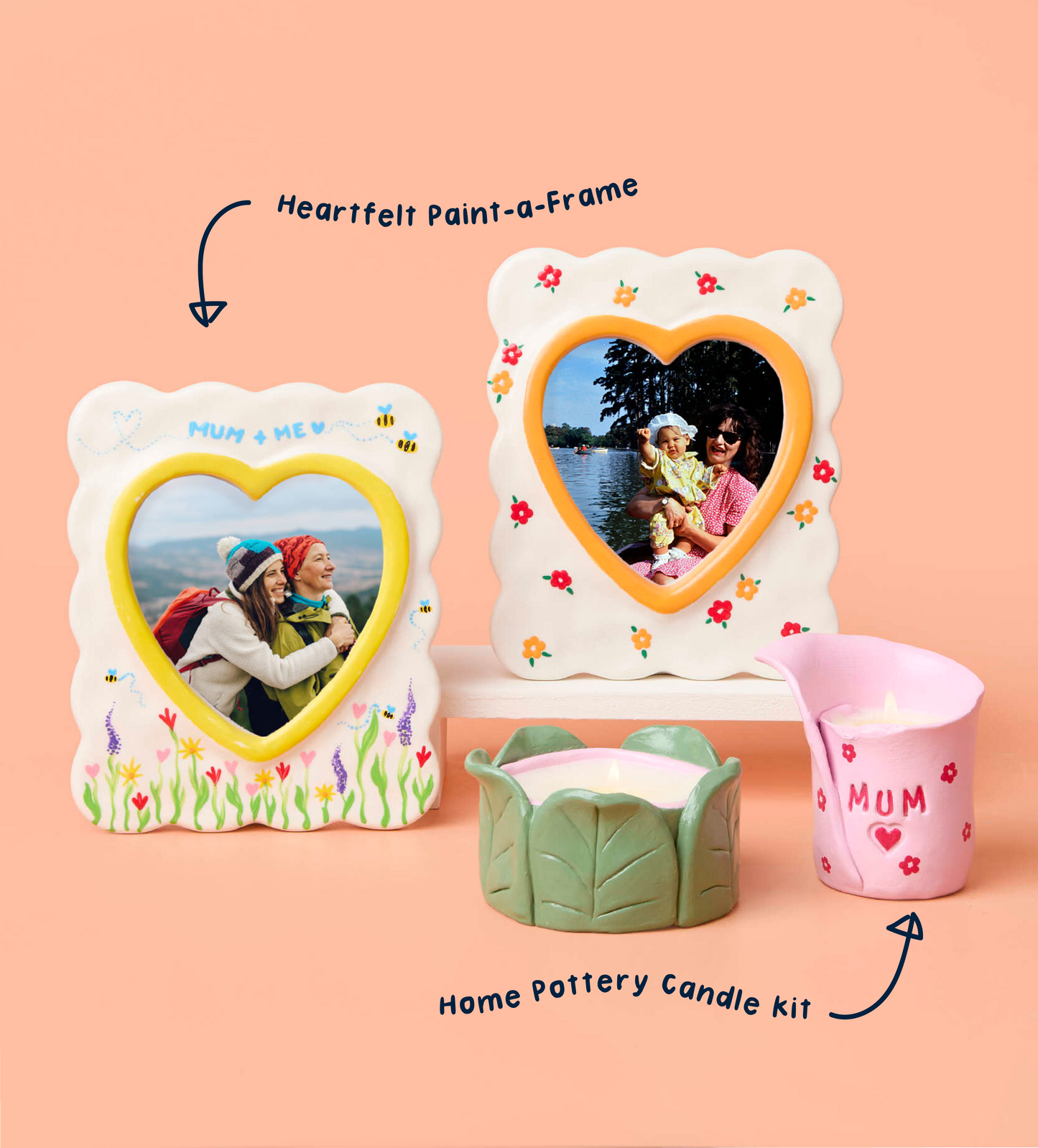 Handmade Moments: Clay Candles & Frame Painting Bundle
