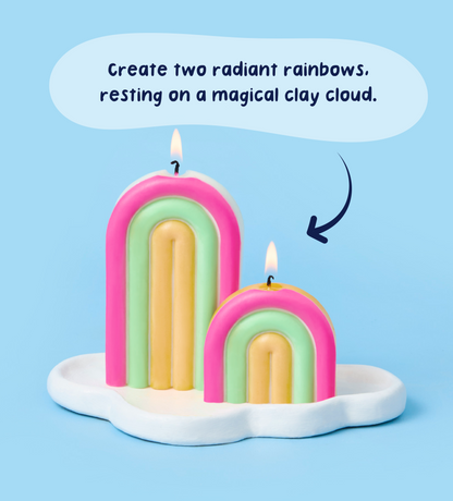 Rainbow Radiance Creative Candle & Clay Kit
