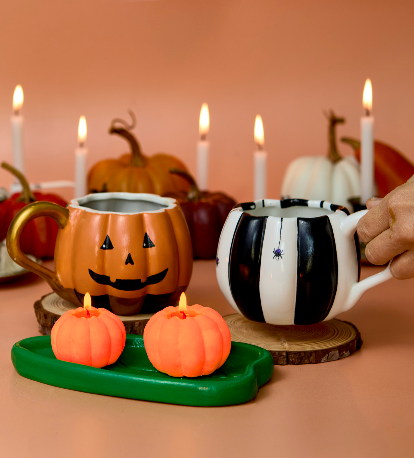 Pumpkin Patch: Candles and Mug Set