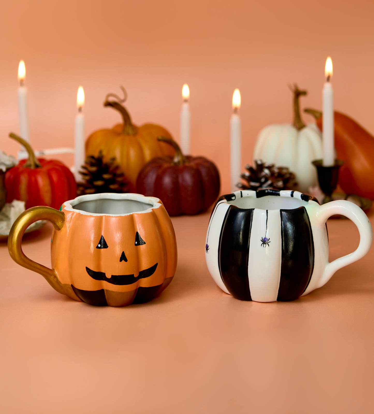 Pumpkin Paint-a-Mug x2