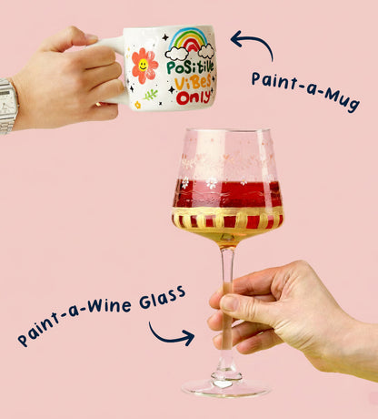 Mugs & Wine Glass Painting Bundle