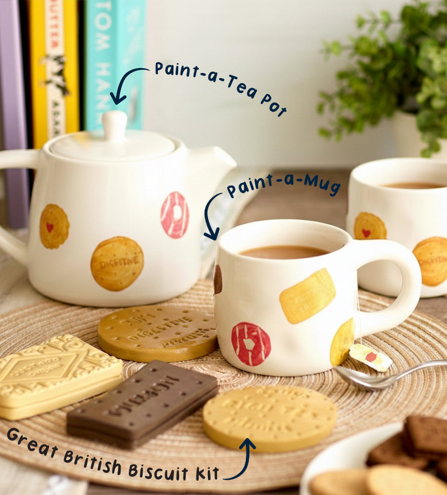 Biscuit Coaster & Teapot Bundle