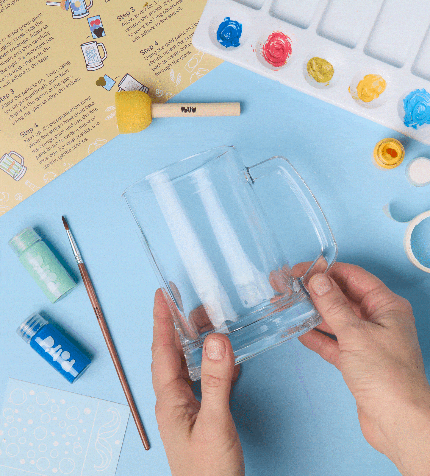 Paint-a-Beer Glass