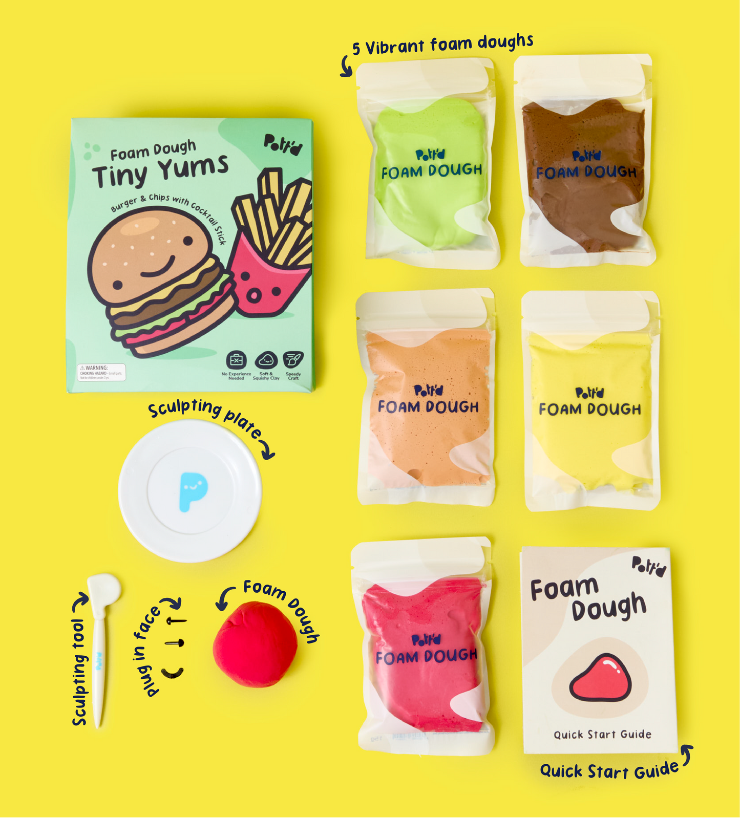 Tiny Yums: Burger & Chips