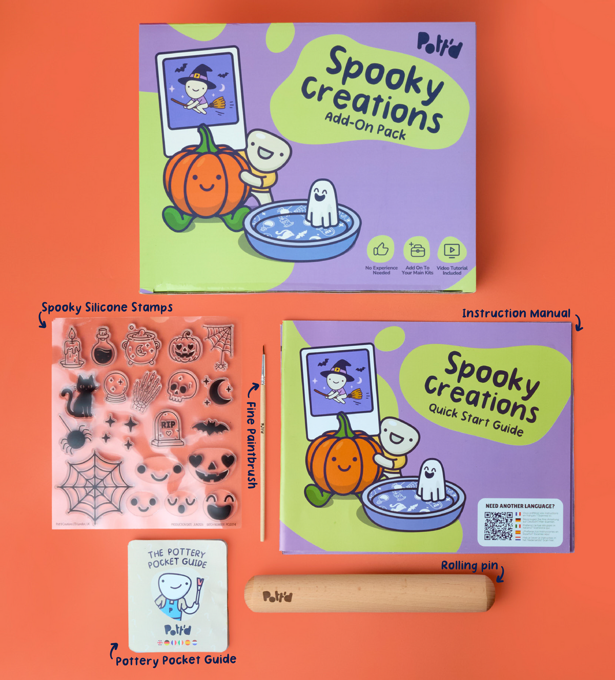 Home Pottery Kit: Halloween Edition