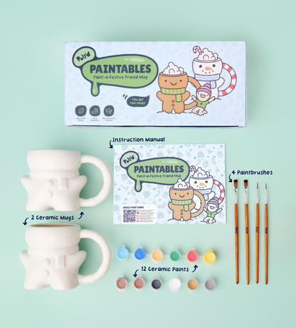 Paint-a-Festive Friend Mug x2