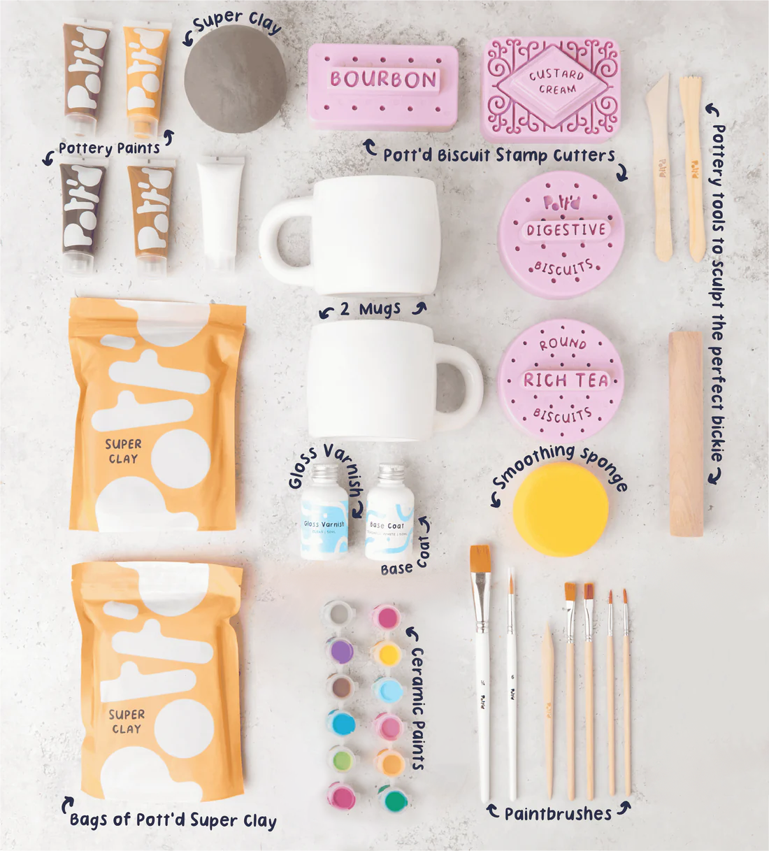 Biscuit Coaster & Teapot Bundle