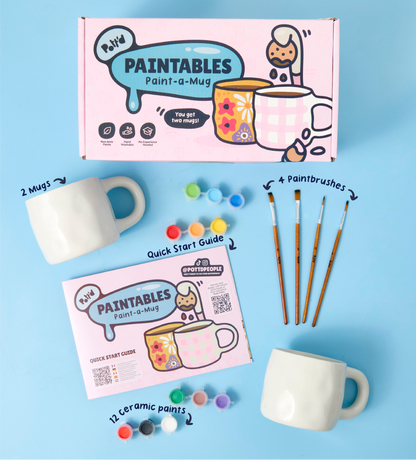 Mugs & Wine Glass Painting Bundle