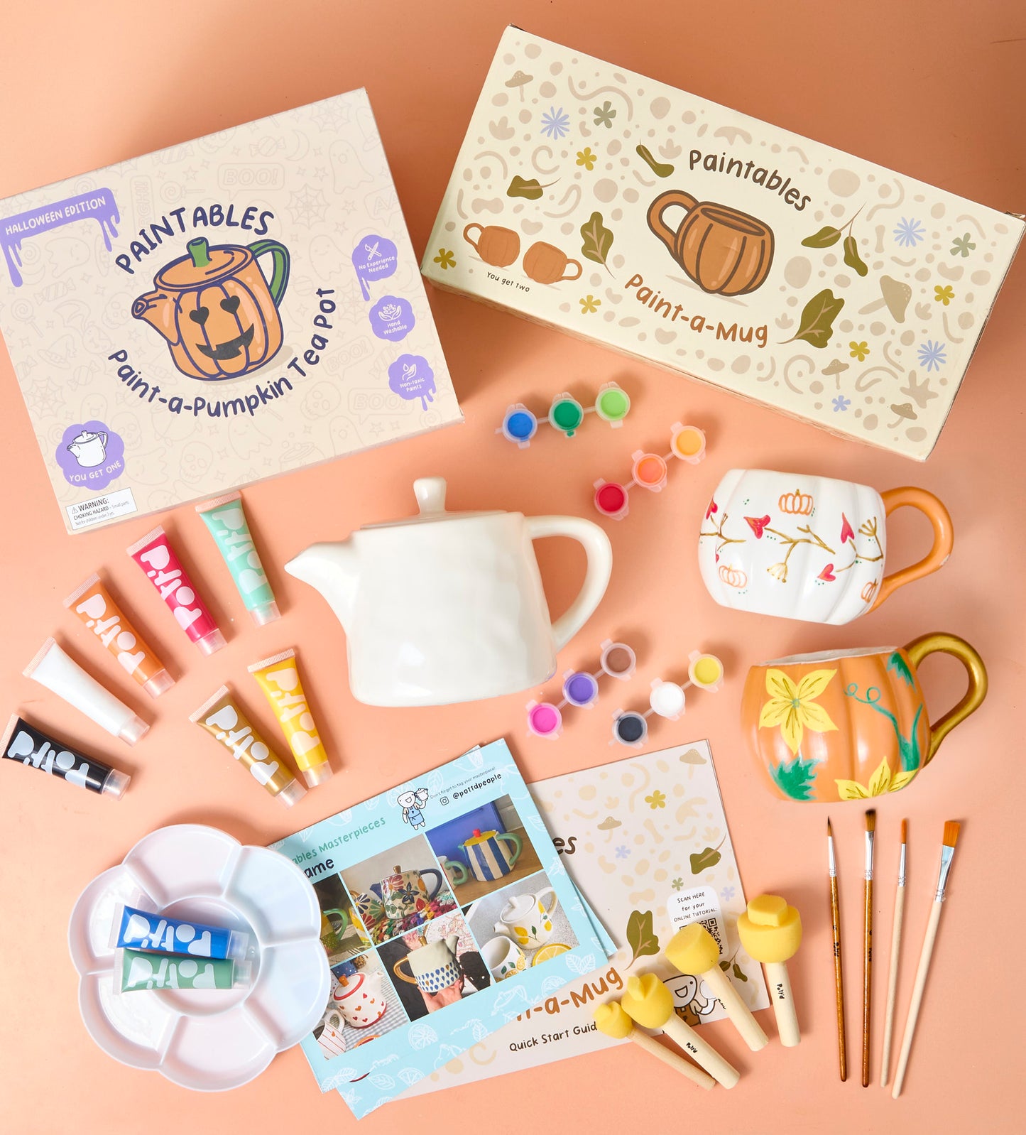 Autumn Paint-a-Tea Pot