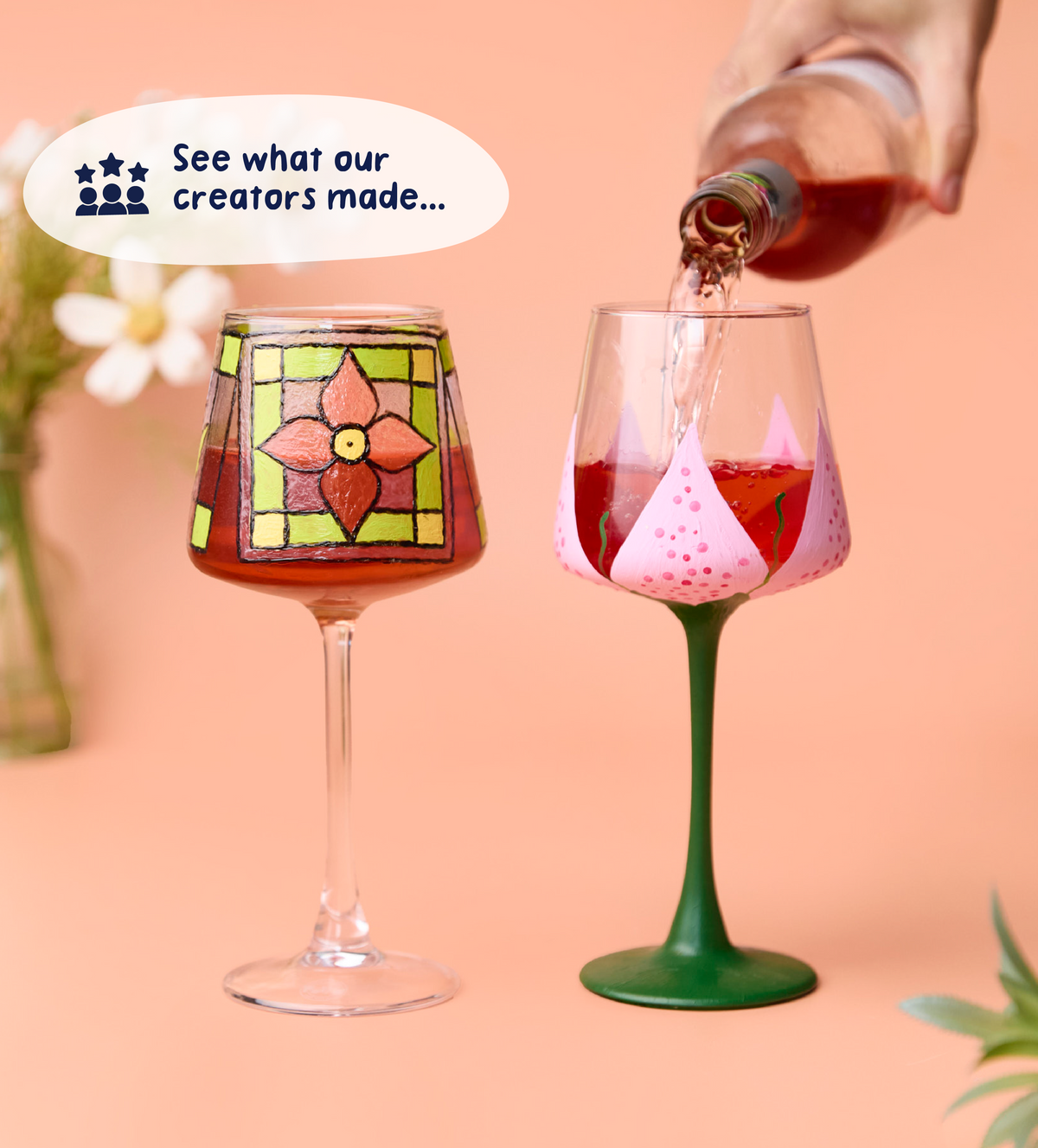 Mugs & Wine Glass Painting Bundle