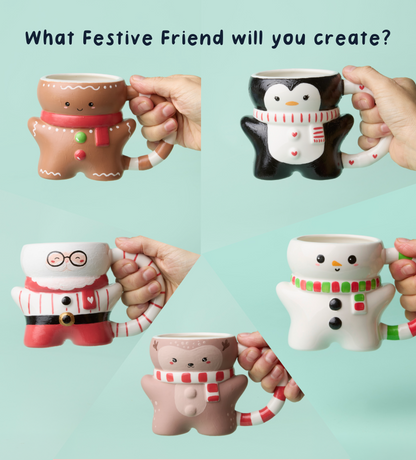 Paint-a-Festive Friend Mug x2