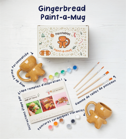 Christmas Pottery & Gingerbread Mug Bundle