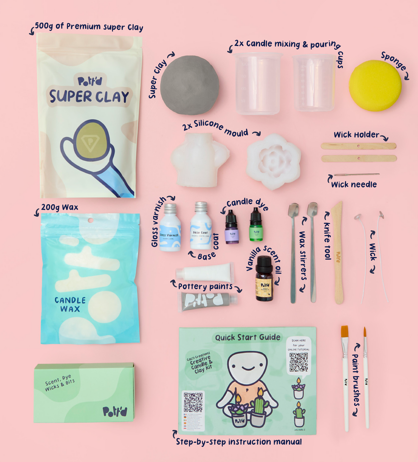 Creative Candle & Clay Kit