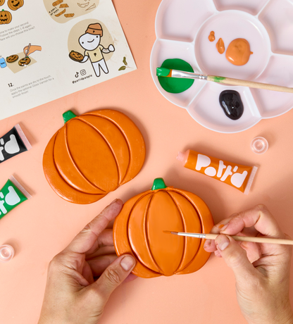 Pumpkin Coaster Clay Kit