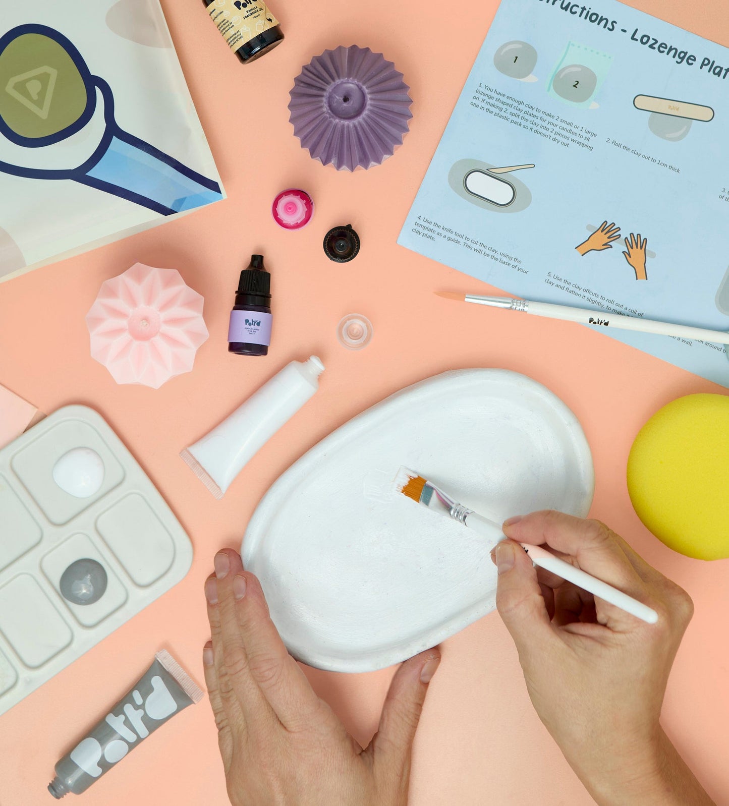 Geometric Glow Creative Candle & Clay Kit