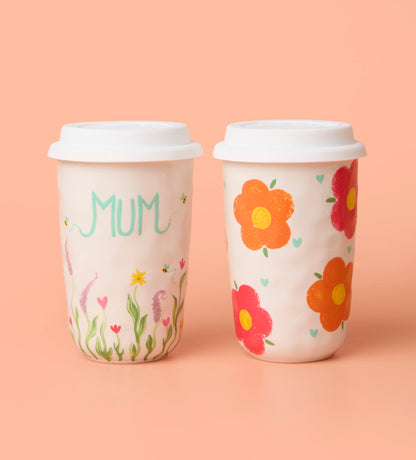 Mum's Masterpiece to Go: Travel Mug Painting Kit