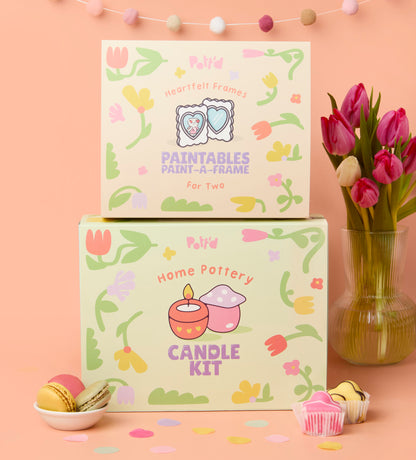 Handmade Moments: Clay Candles & Frame Painting Bundle