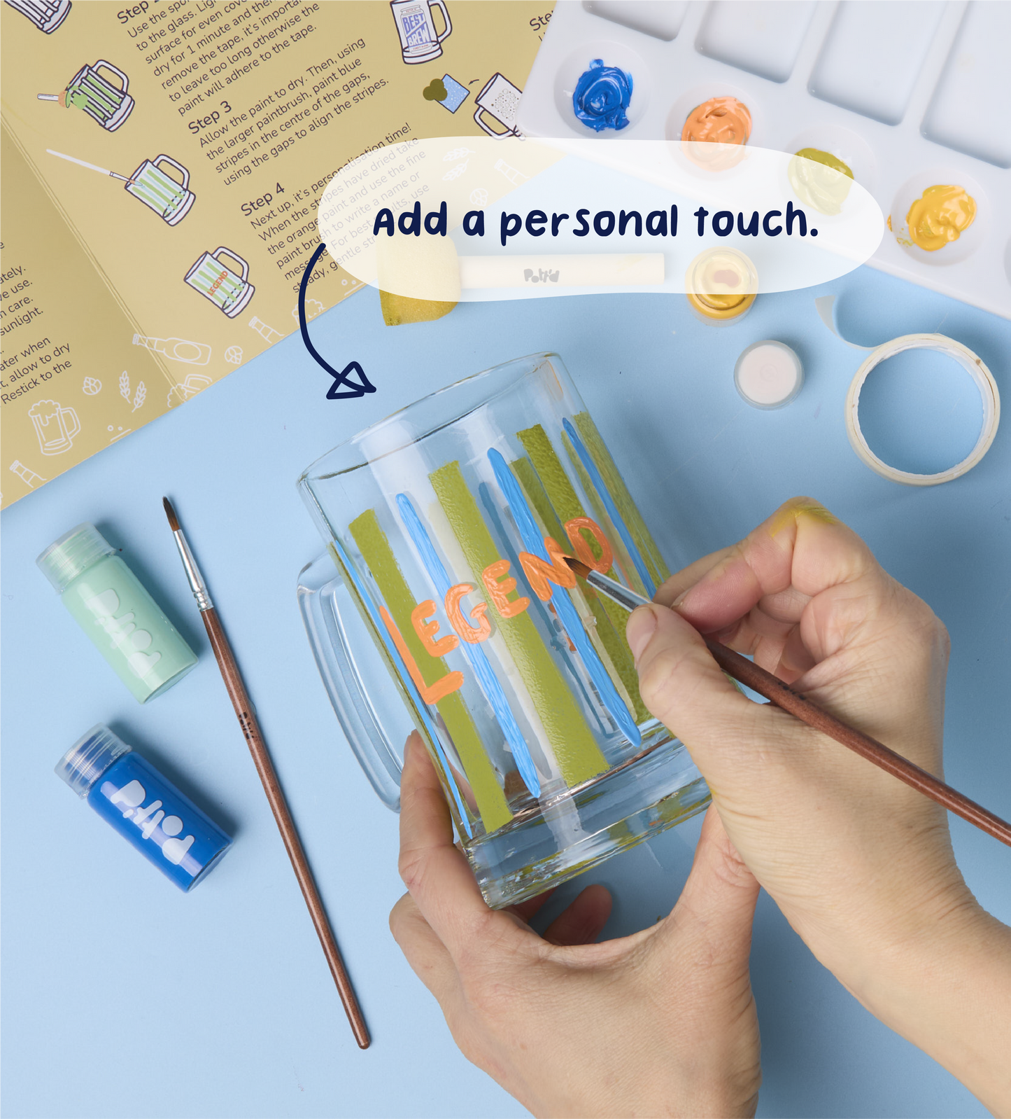 Paint-a-Beer Glass
