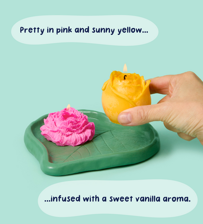 Floral Flame Creative Candle & Clay Kit