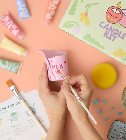 Handmade Moments: Clay Candles & Frame Painting Bundle