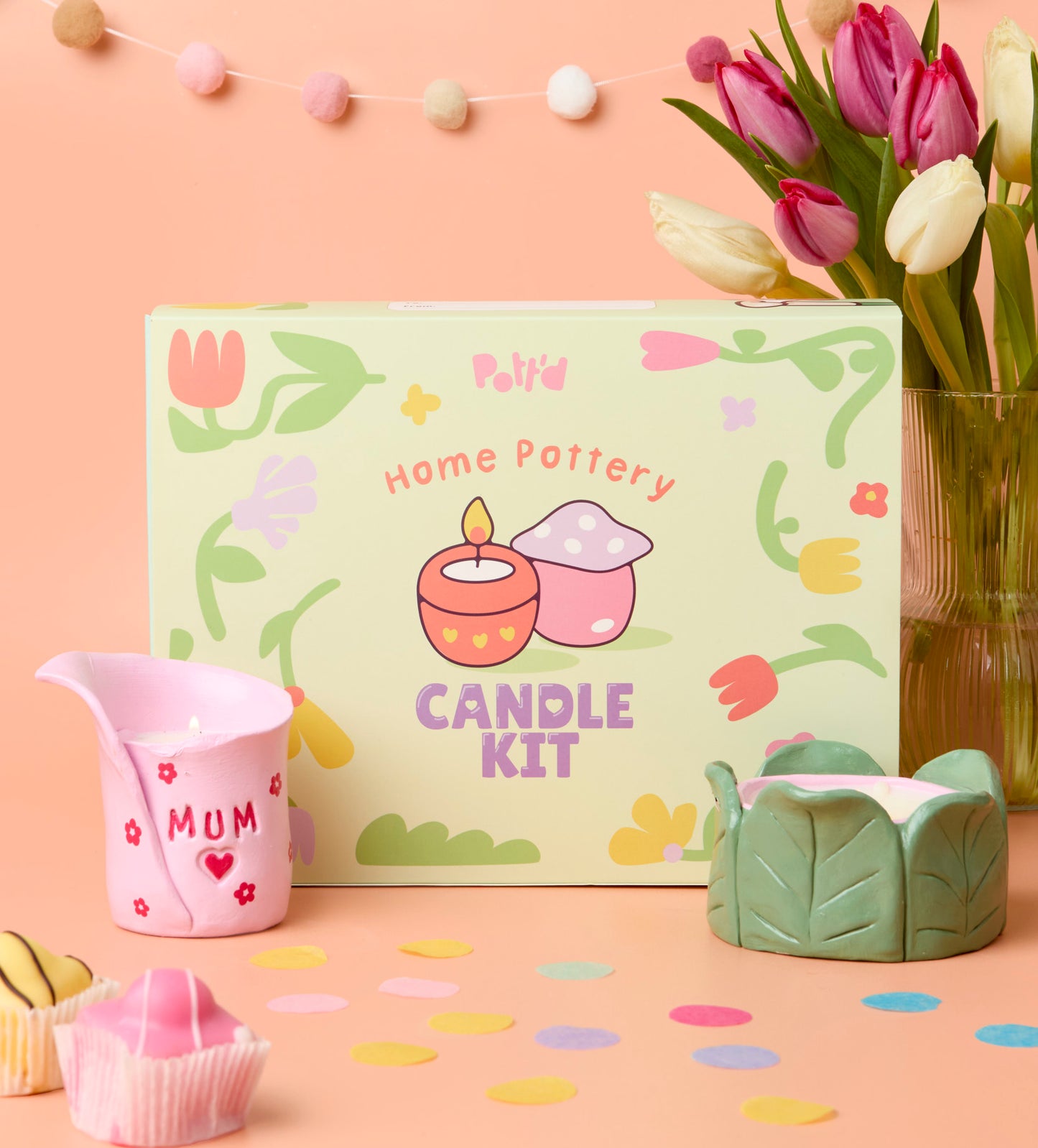 Handmade Moments: Clay Candles & Frame Painting Bundle