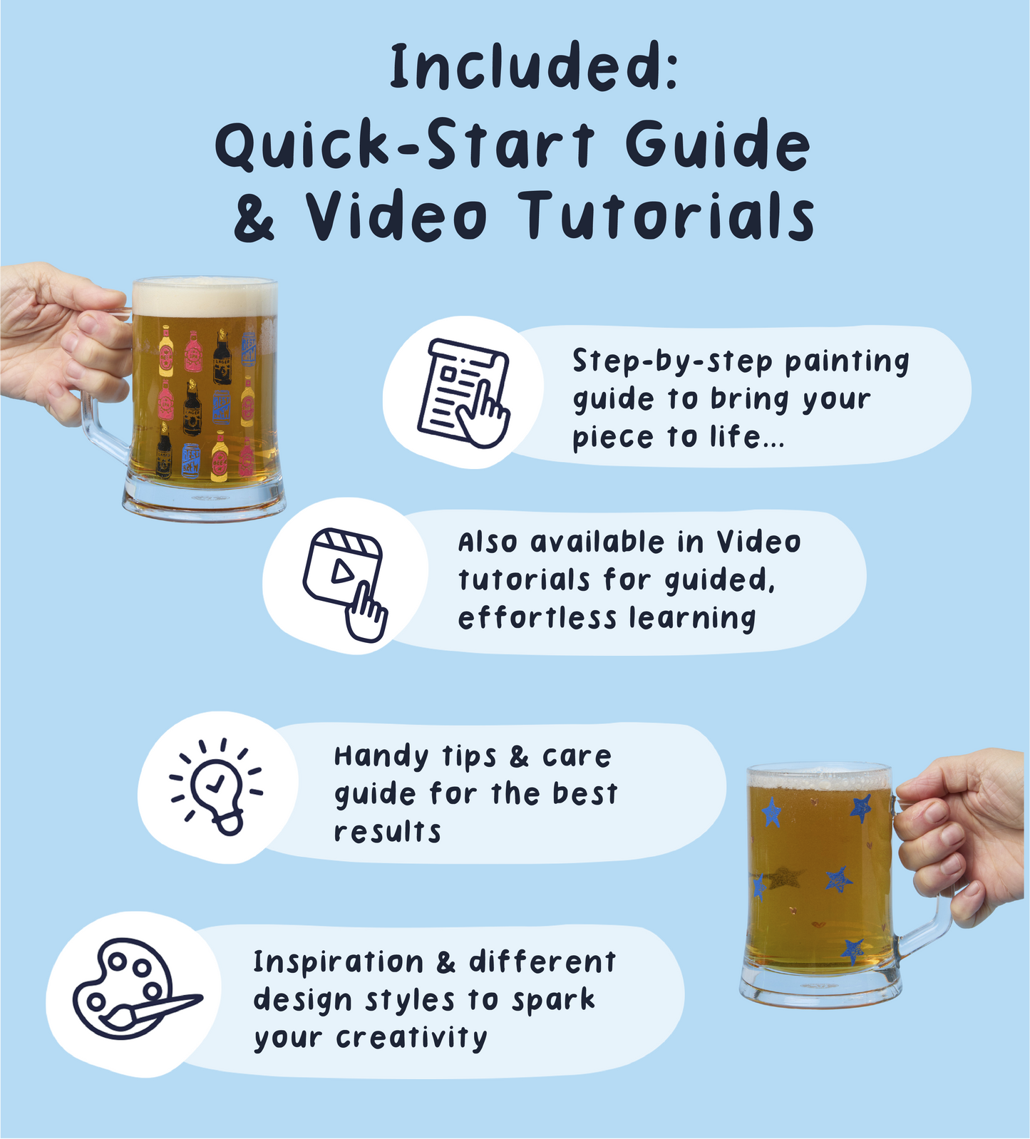 Paint-a-Beer Glass