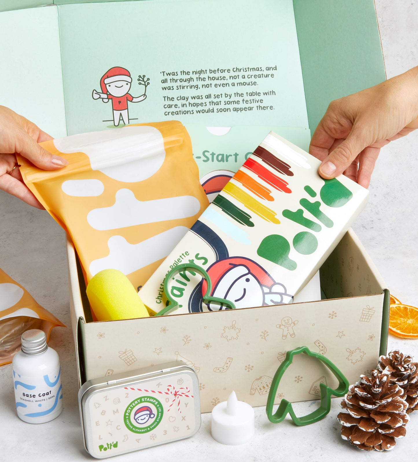 Christmas Pottery & Gingerbread Mug Bundle